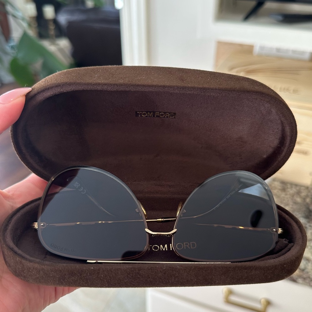 Tom Ford Leon Metal Aviator Sunglasses